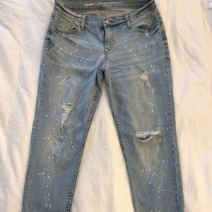 Distressed boyfriend skinny jeans 6 Regular